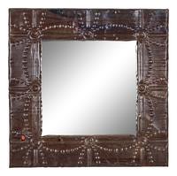 An Arts & Crafts Copper-Clad Mirror