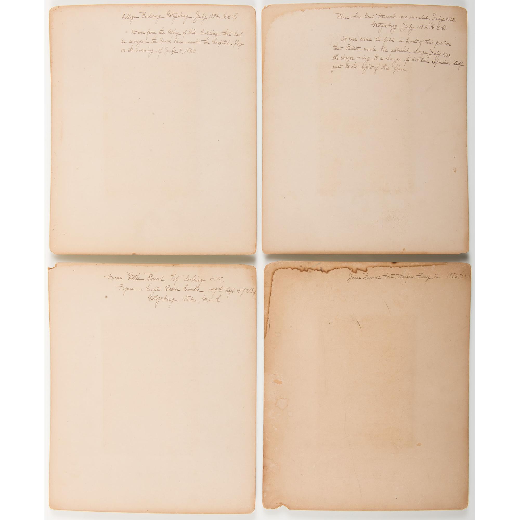 Gettysburg Reunion Photograph Collection Identified to Lieutenant George K. Collins, 149th New York Infantry, Twice WIA