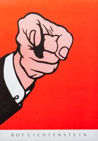 After Roy Lichtenstein, (American, 1923-1997), Finger Pointing