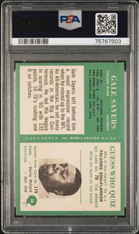 A 1966 Philadelphia Gale Sayers Rookie Football Card No. 38 (PSA 7 NM)