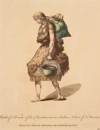 Six Hand-Colored Engravings of Dressing Habits of Native American Tribes After Thomas Jefferys (English, ca. 1719-1771)