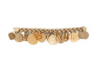 YELLOW GOLD CHARM BRACELET