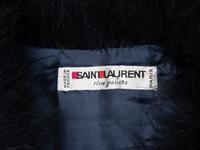 Saint Laurent Rive Gauche, Blue Feather Jacket