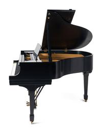 A Steinway and Sons Black Lacquer Baby Grand Piano