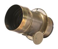 [CAMERAS]. Sixth plate daguerreotype lens with flange and brass cap.