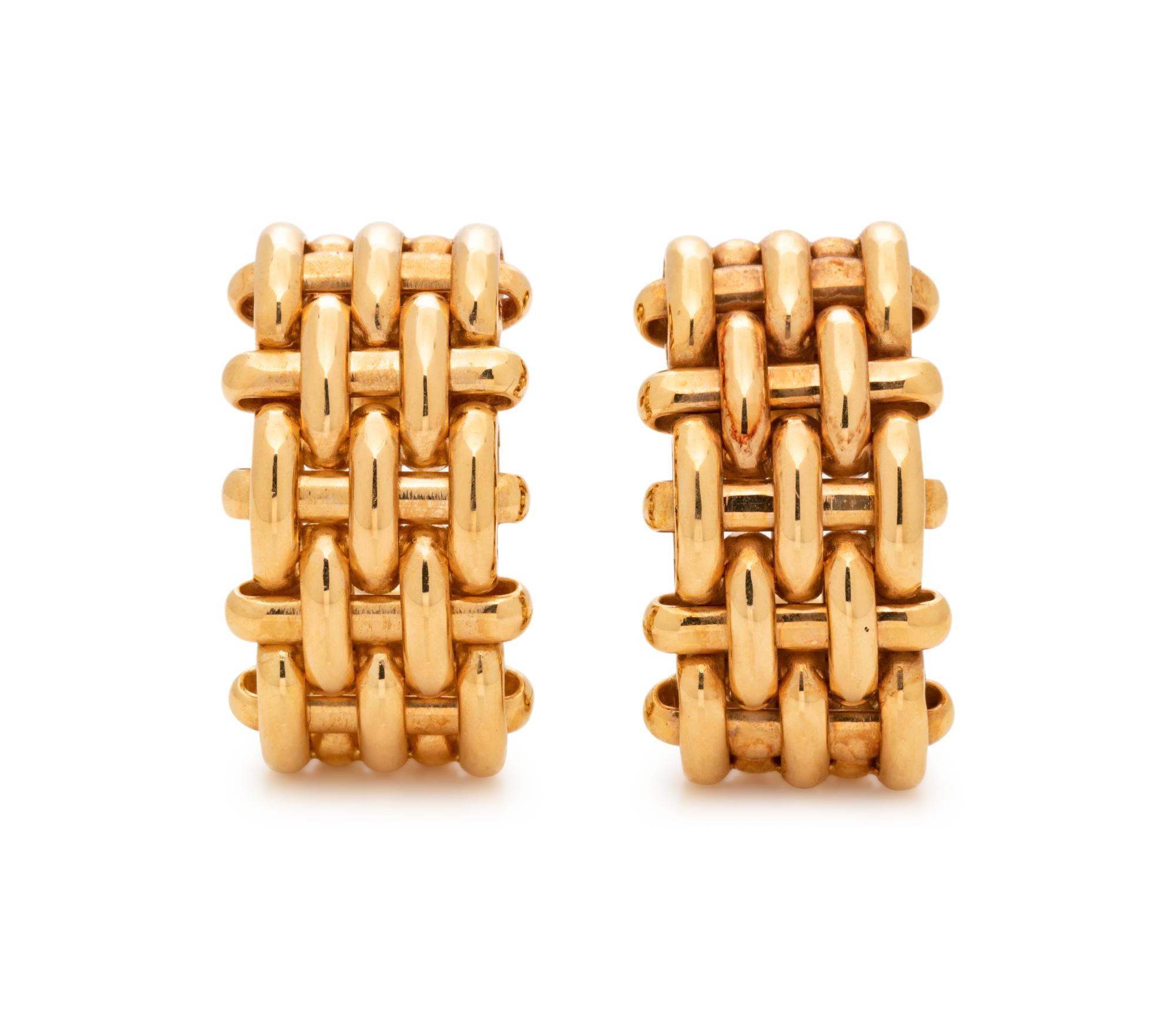 YELLOW GOLD EARCLIPS