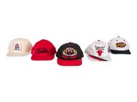 A Group of 10 Vintage Michael Jordan Chicago Bulls Last Dance Era Snapback Hats Caps