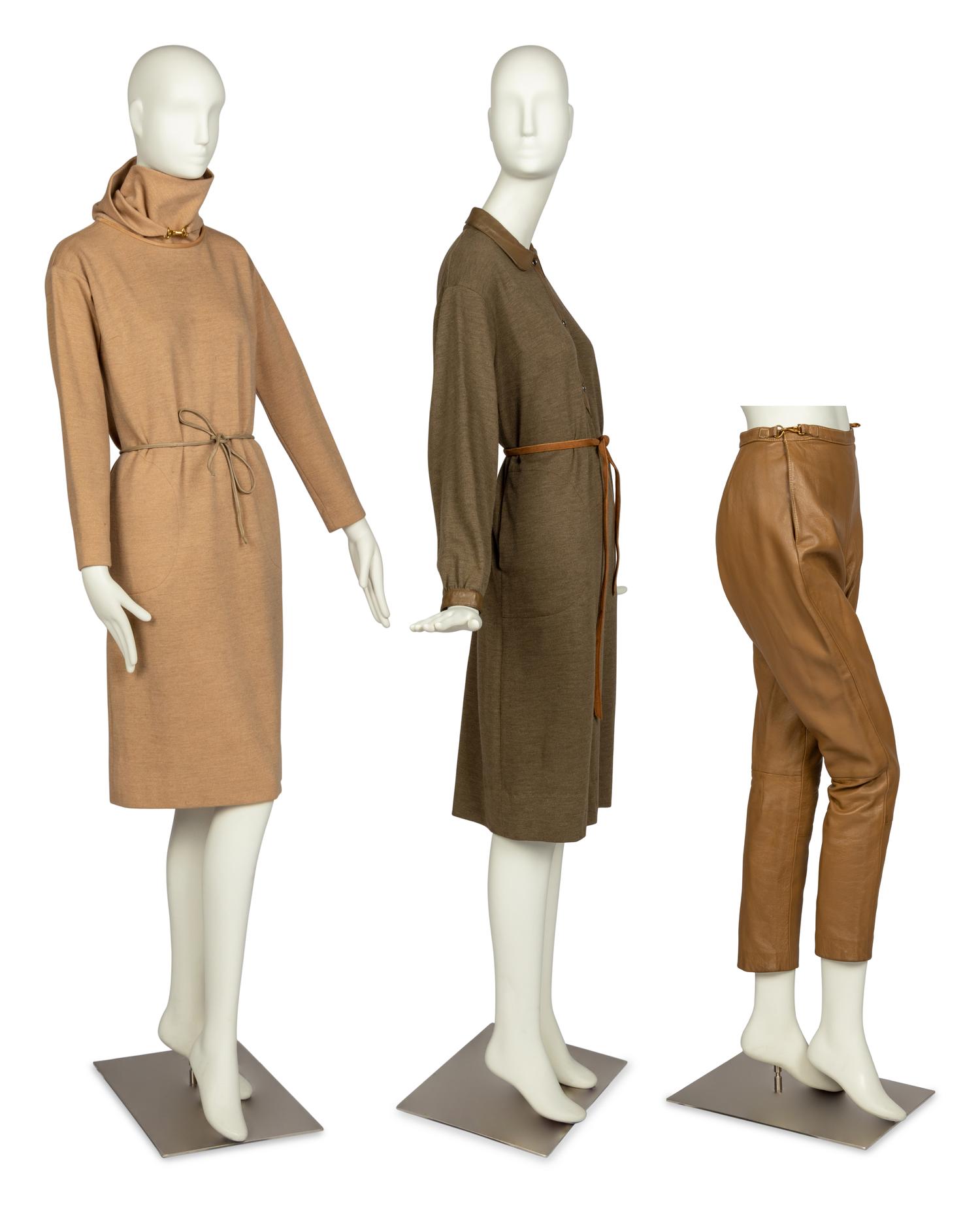 Bonnie Cashin Two Dresses, Belt, Pants, Two Sketches, Pattern, 1960s