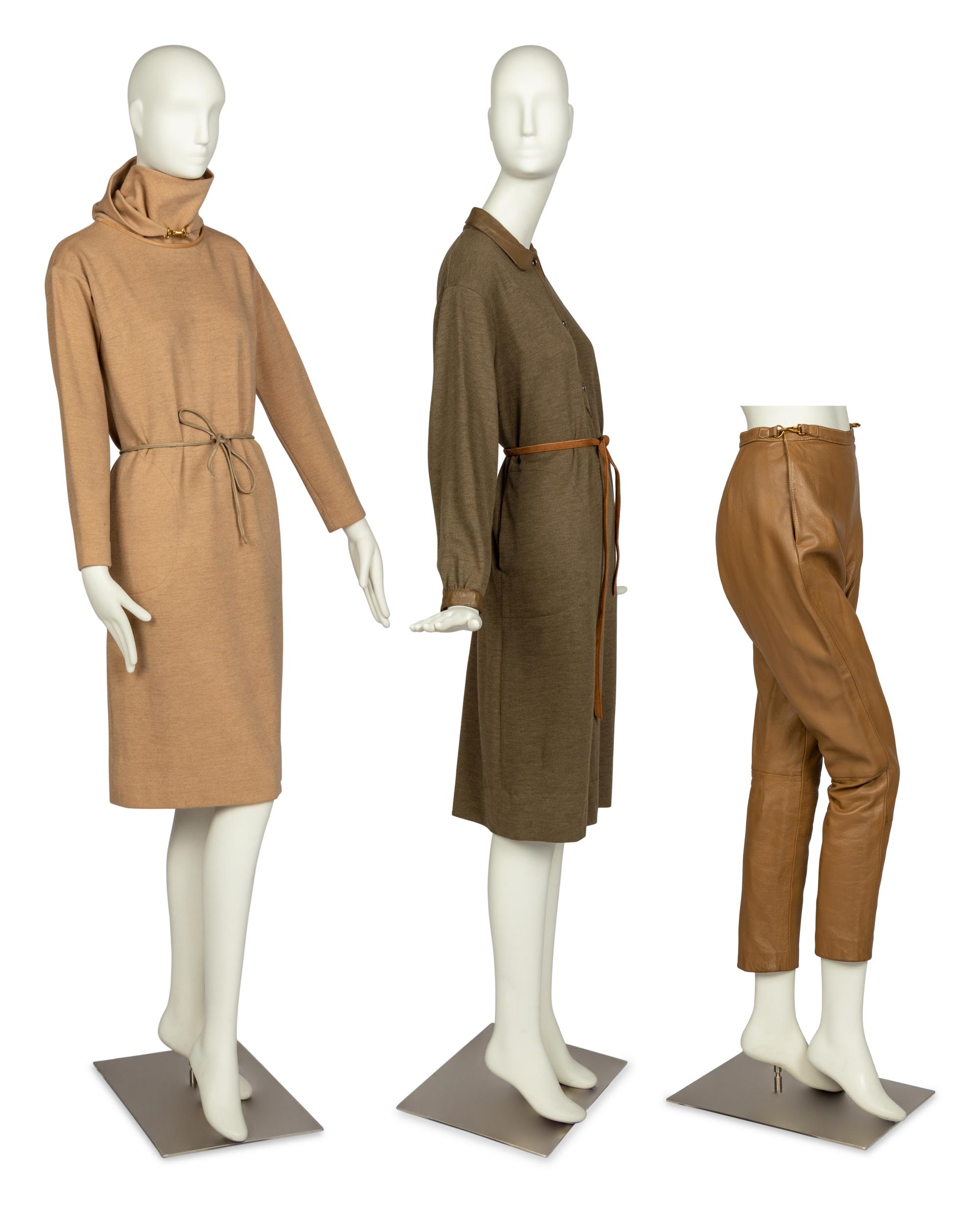 Bonnie Cashin Two Dresses, Belt, Pants, Two Sketches, Pattern, 1960s