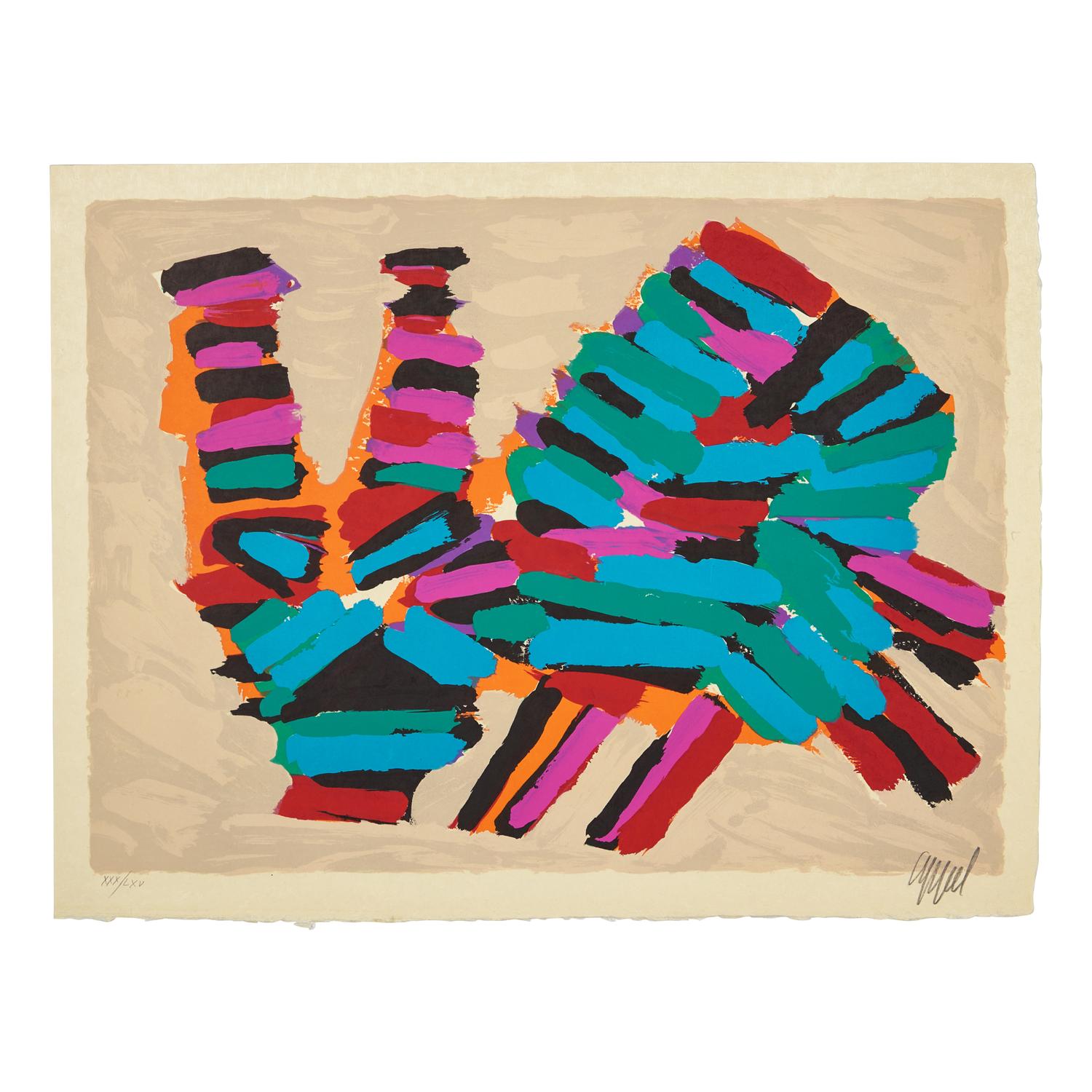 Karel Appel (Dutch, 1921-2006) — Cats (complete portfolio of seventeen lithographs, with title page and portfolio case), 1978