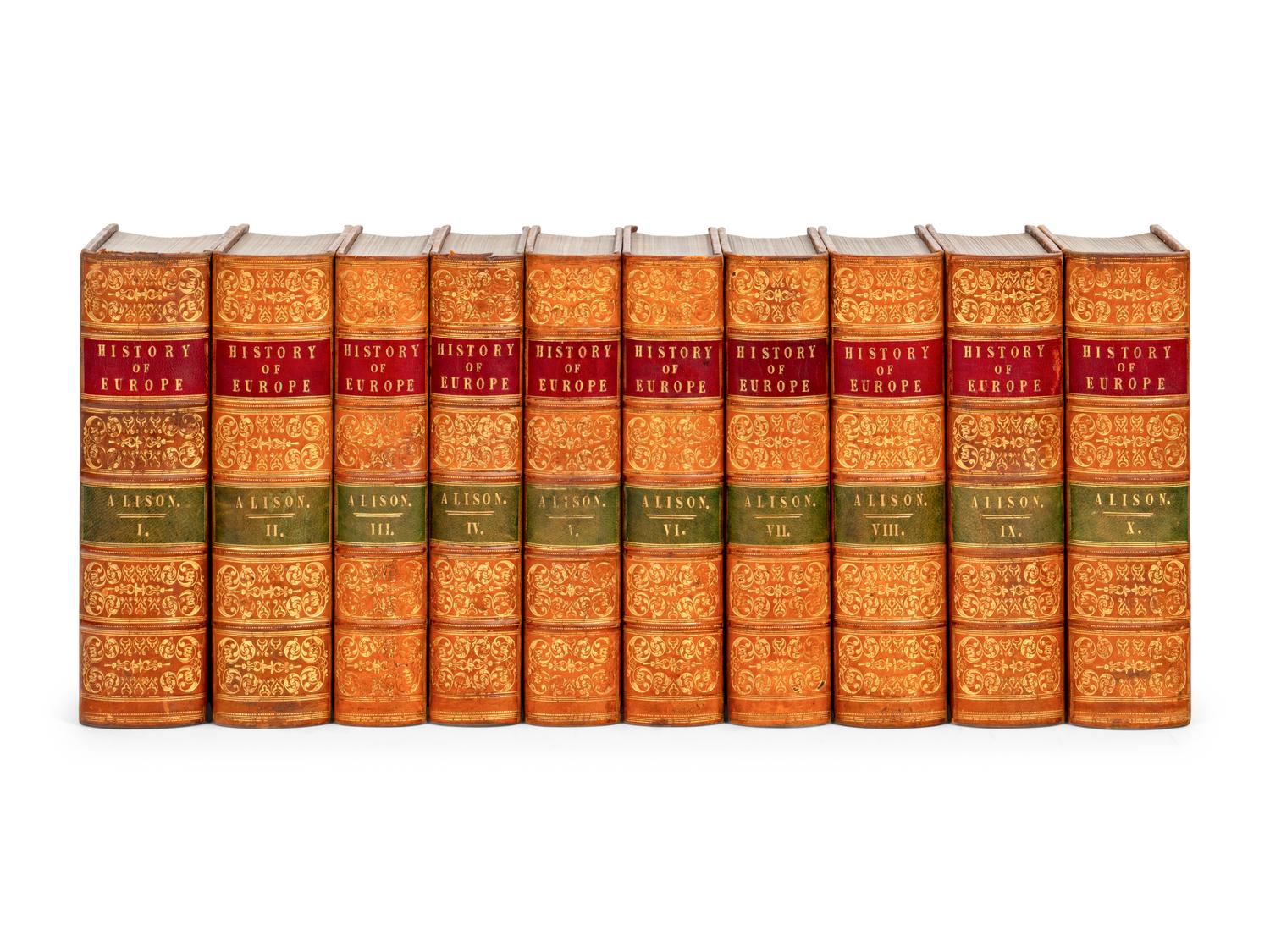 ALISON, Archibald. History of Europe . Edinburgh & London: William Blackwood and Sons, 1844.