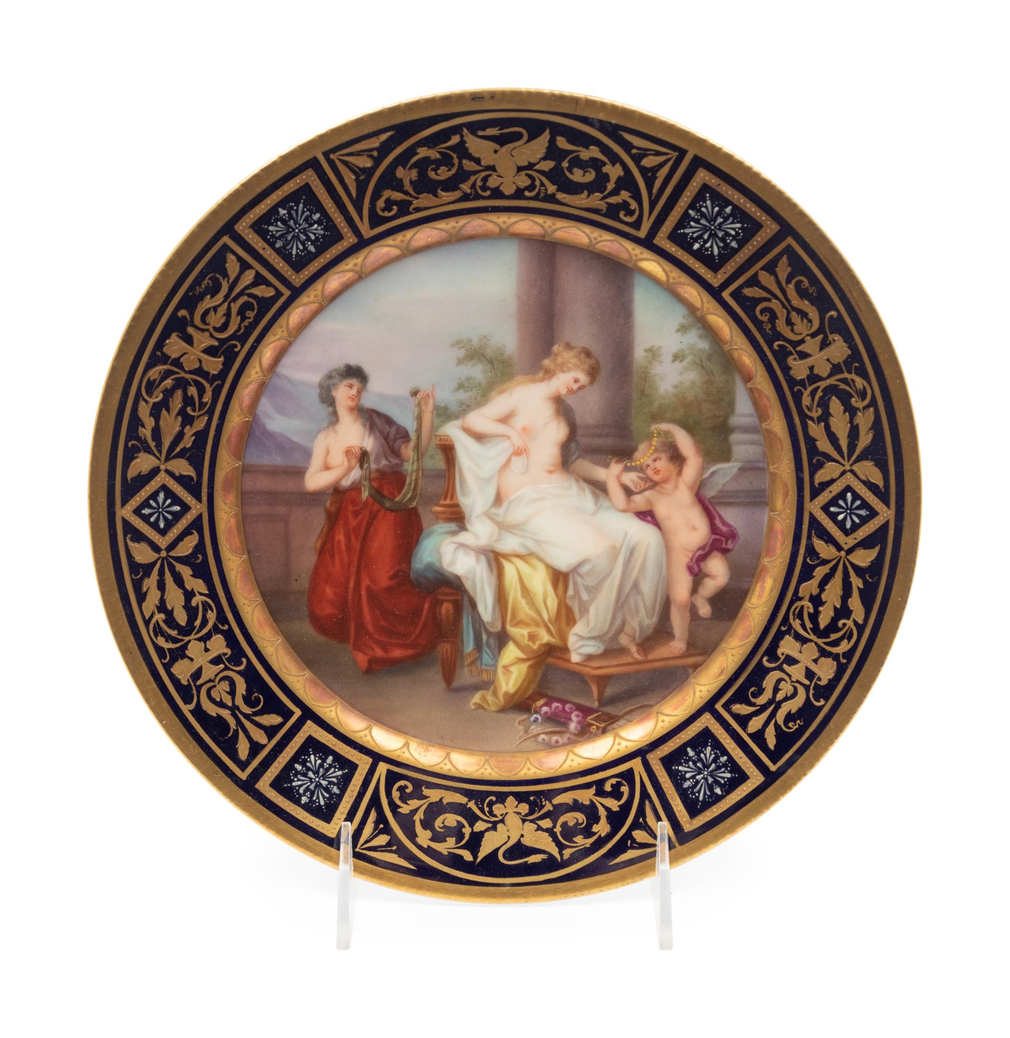 A Group of Four Vienna Porcelain Plates