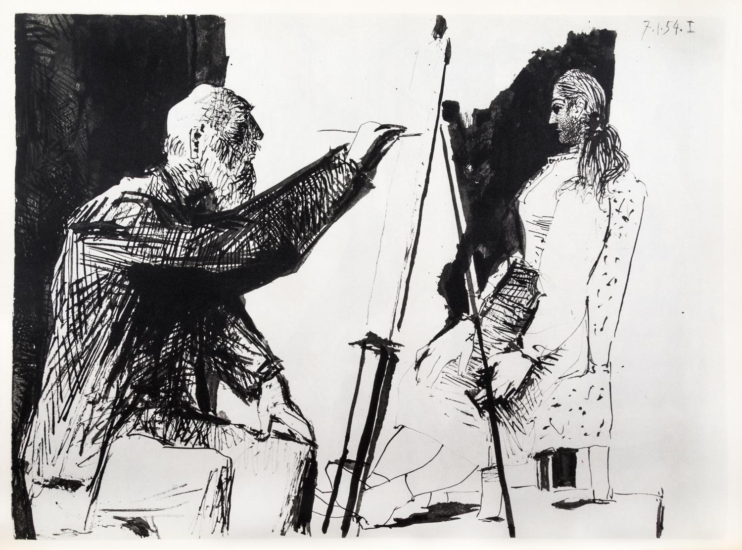 PICASSO, PABLO. Picasso and the Human Comedy. New York, (1954). With 12 lithos.