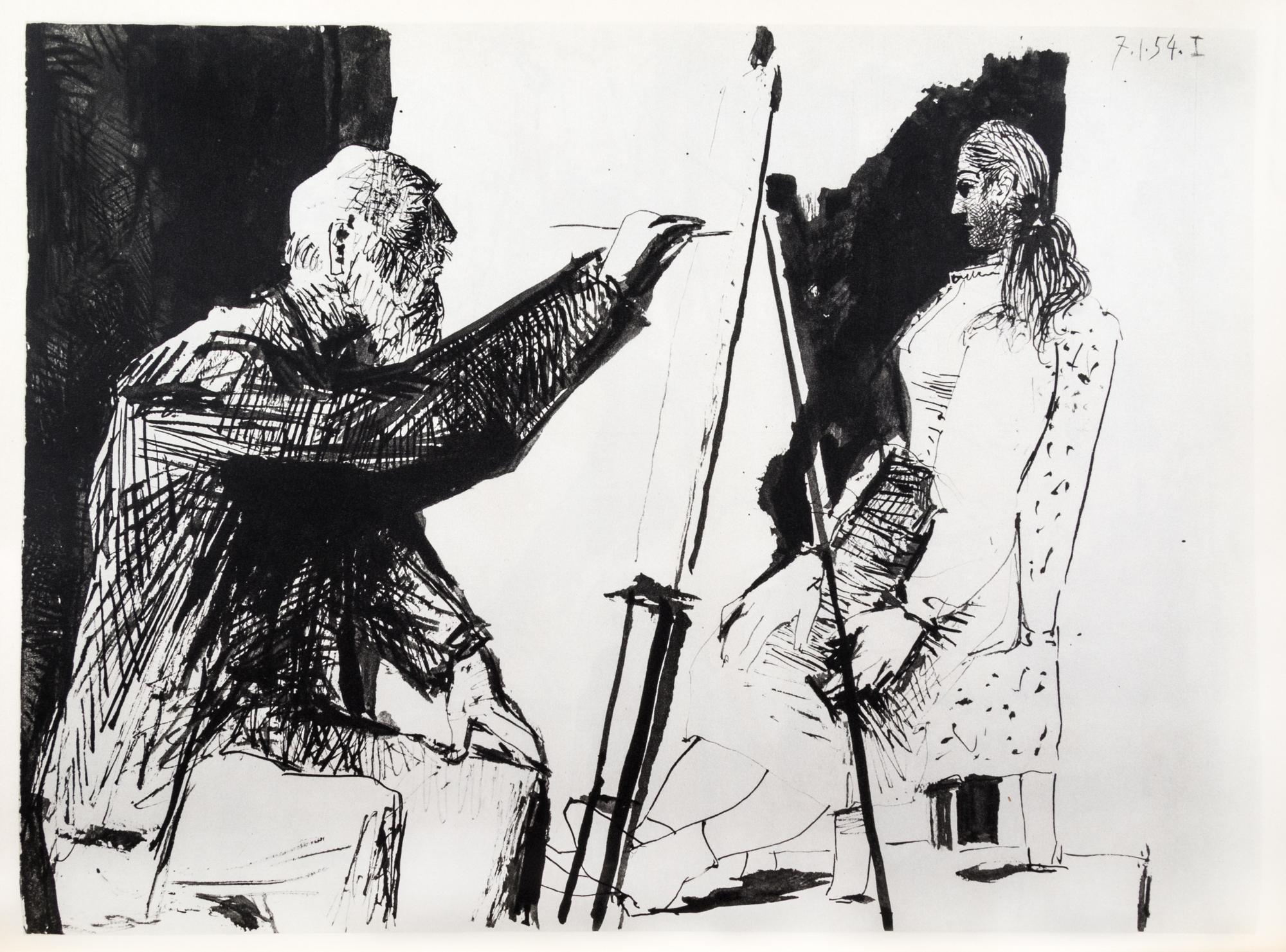 PICASSO, PABLO. Picasso and the Human Comedy. New York, (1954). With 12 lithos.