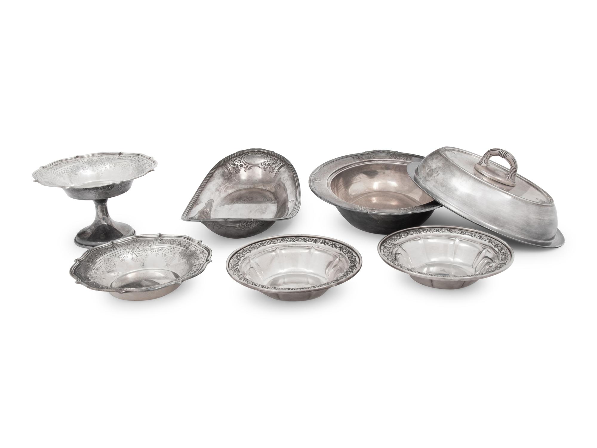 A Group of American Silver Table Articles