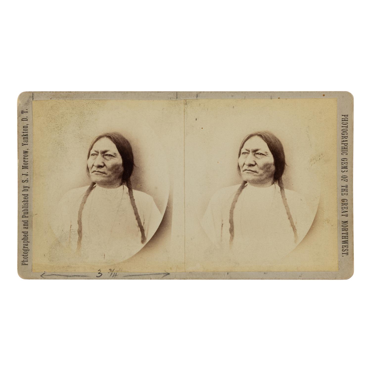 Morrow, Stanley J. (1843-1921). Stereoview of Sitting Bull.