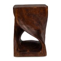 A Carved Hardwood Stool