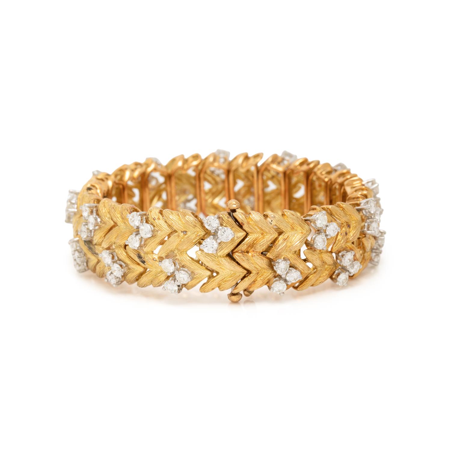 DIAMOND AND YELLOW GOLD BRACELET
