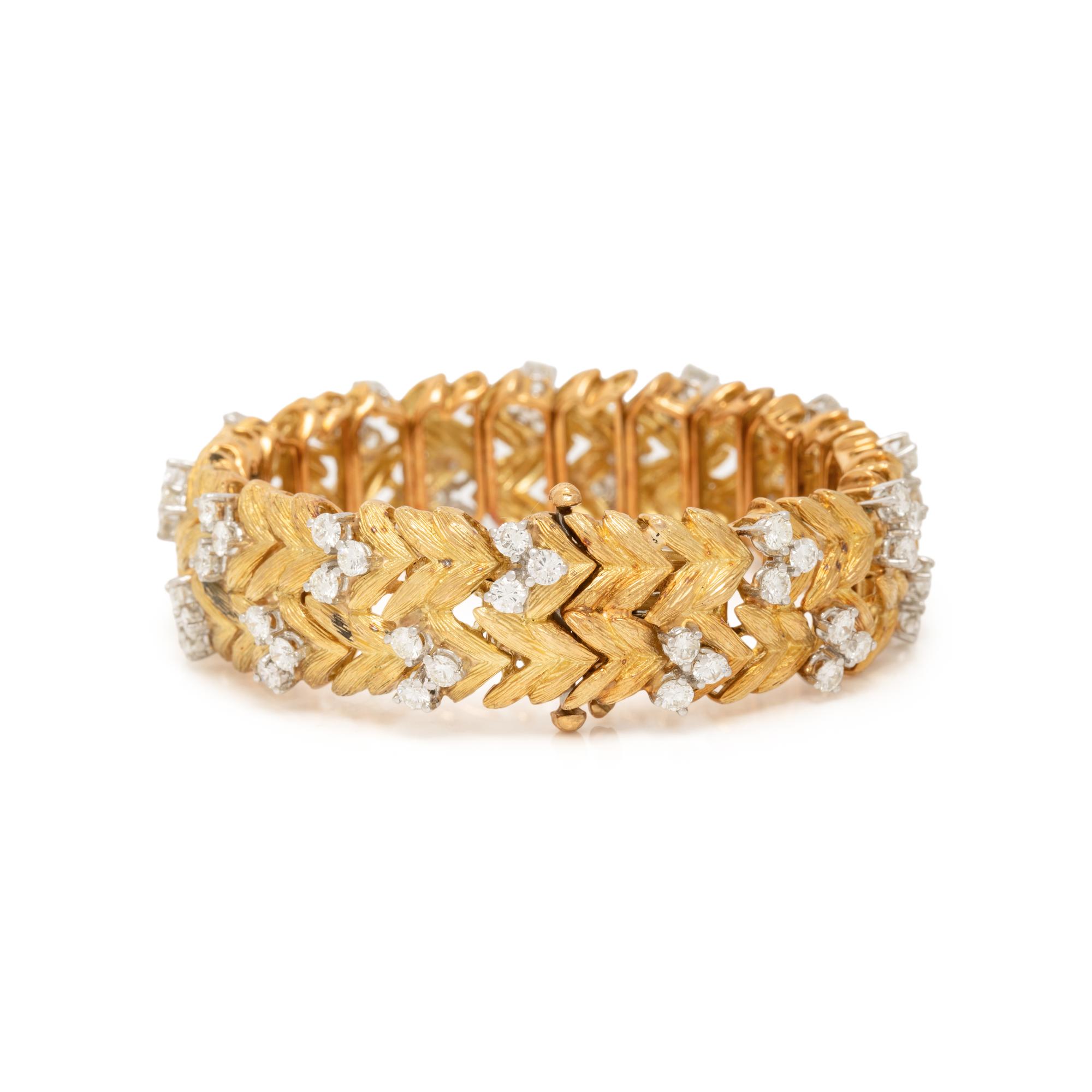 DIAMOND AND YELLOW GOLD BRACELET