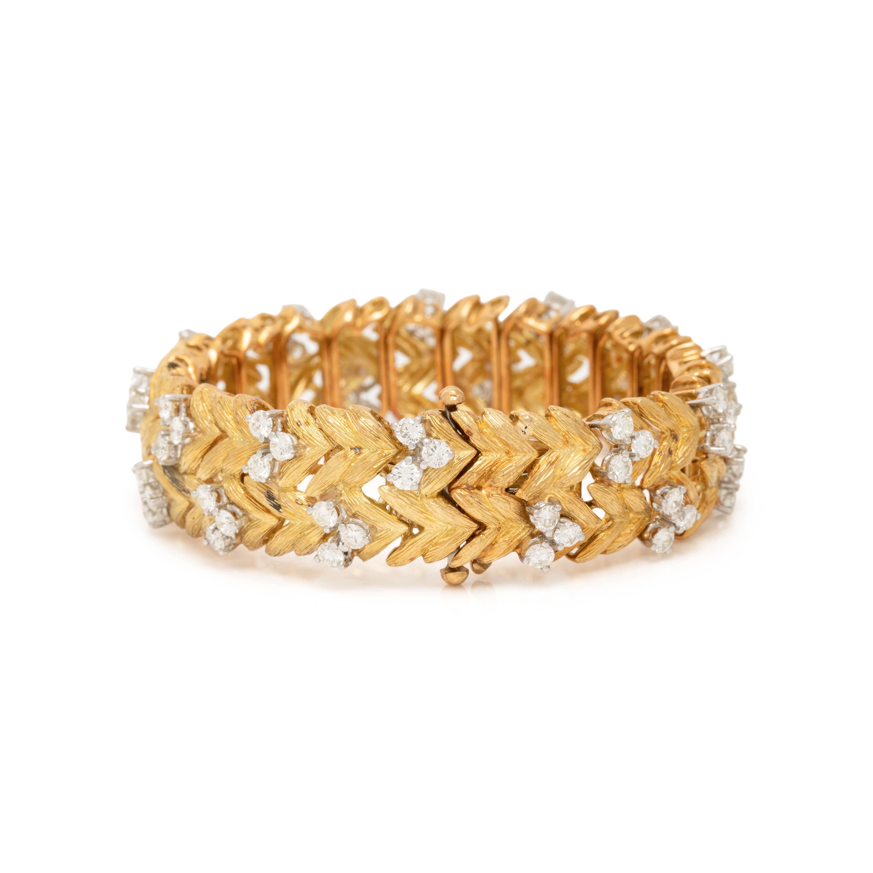 DIAMOND AND YELLOW GOLD BRACELET