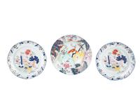 A Pair of Chinese Export Sacred Fungi Porcelain Plates — 19TH CENTURY