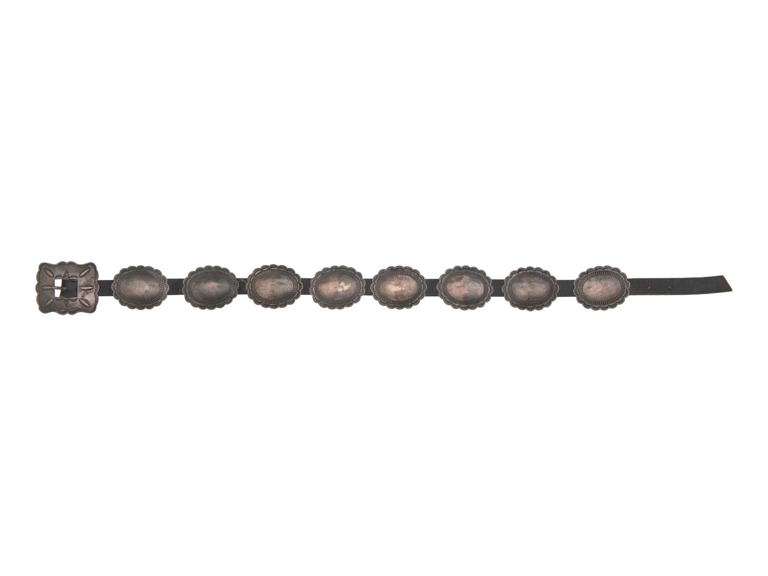 Navajo Sterling Silver Concha Belt