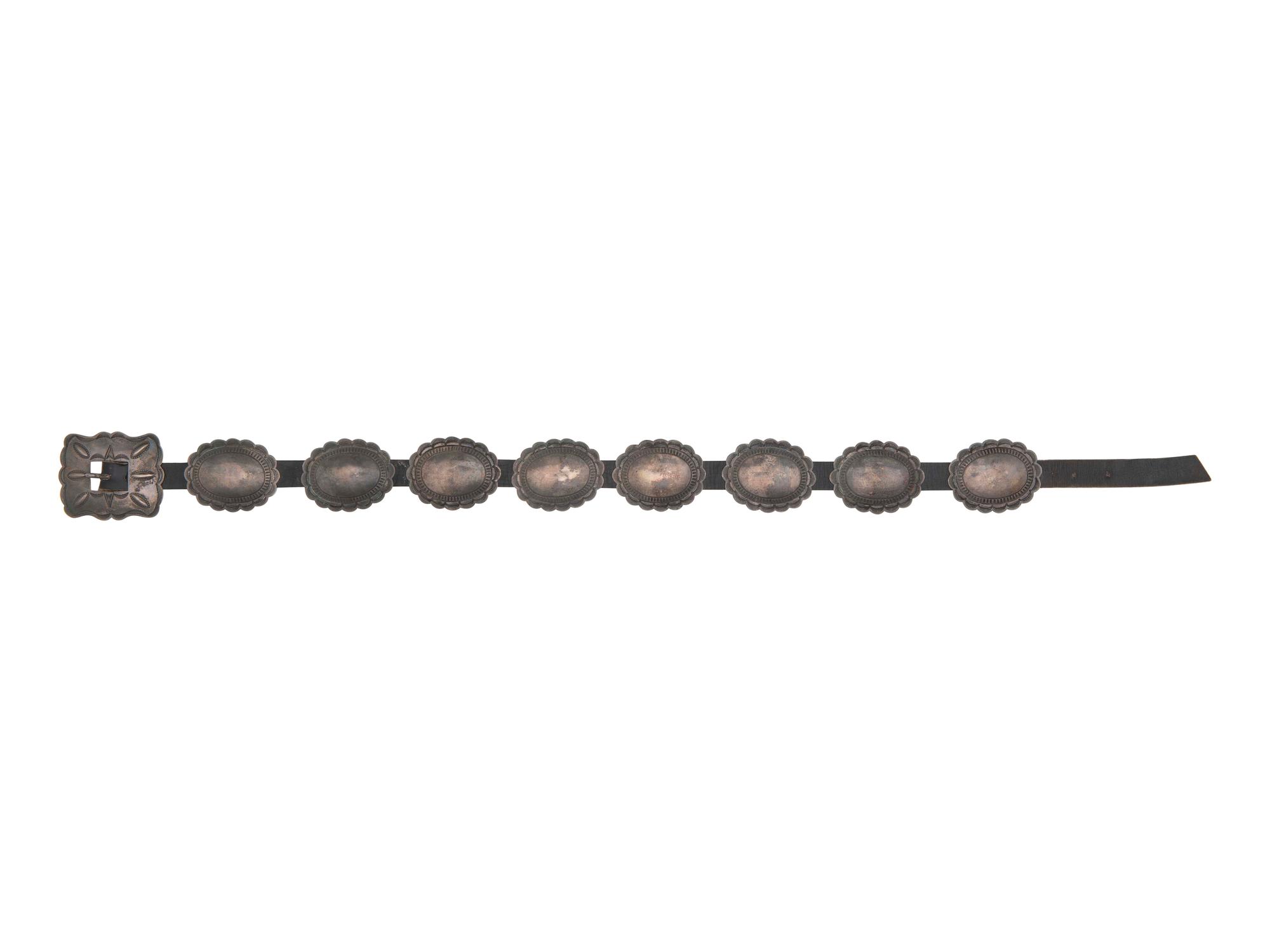Navajo Sterling Silver Concha Belt