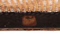 A Classical Black and Gilt Decorated Cane-Upholstered Armchair