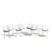 Set of 8 outdoor dining chairs