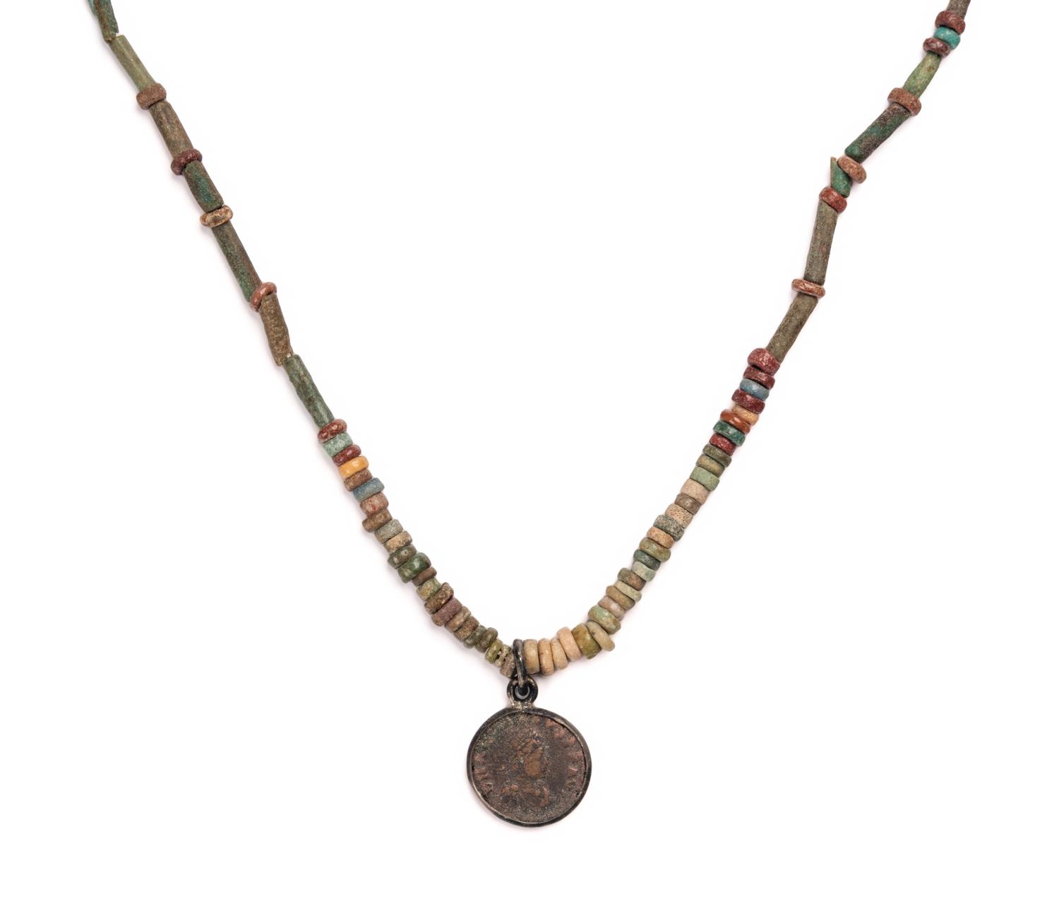 Five Egyptian Bead and Faience Necklaces