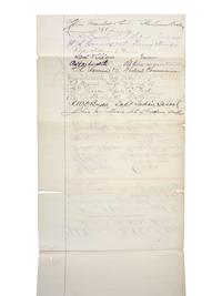 [LATE INDIAN WARS]. A group of manuscript and print ephemera related to the late Indian Wars era and western territories, highlighted by an 1884 petition to President Chester Arthur from prominent New Mexico Territory representatives.