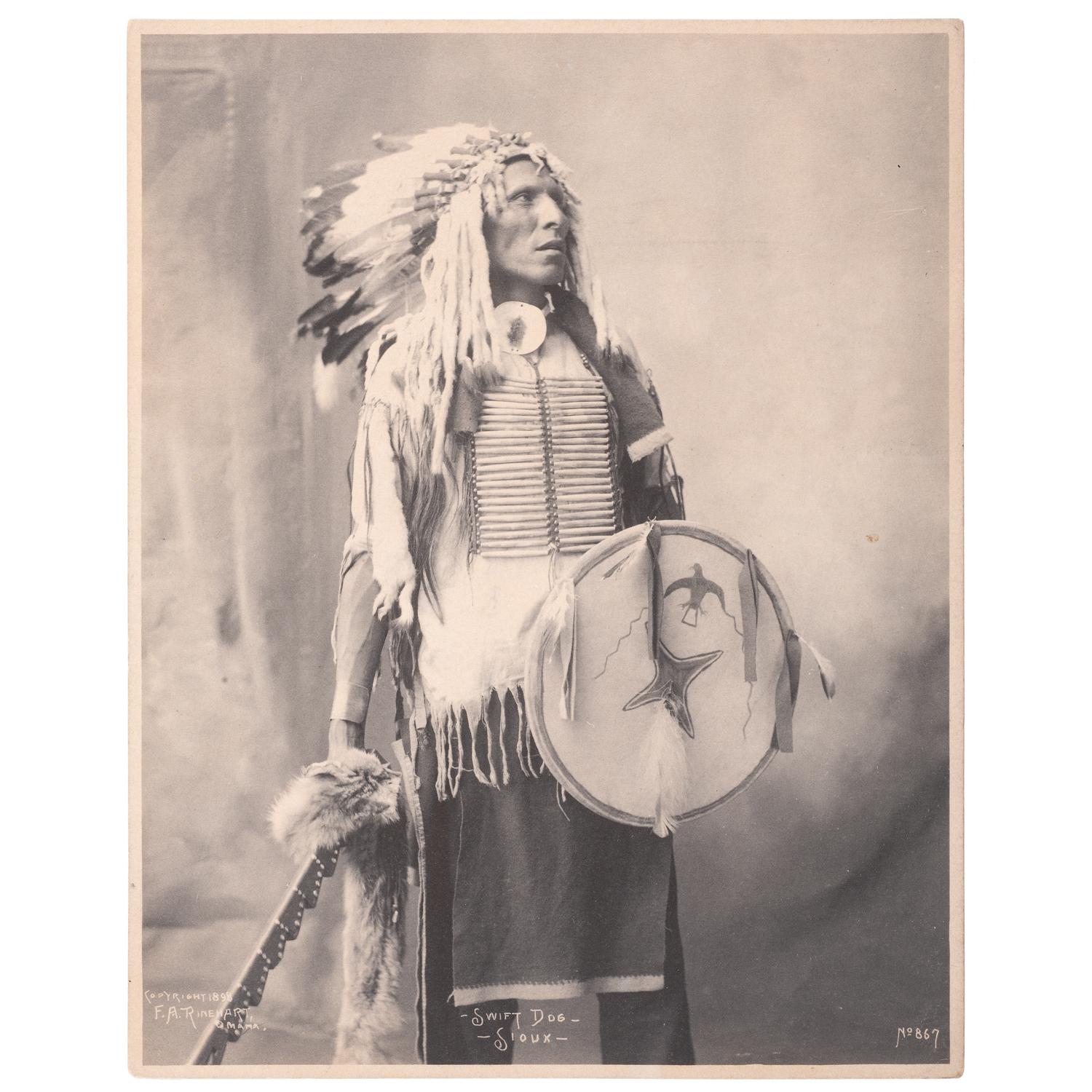 F.A. Rinehart, Three Platinum Photographs Featuring Cheyenne and Sioux Subjects