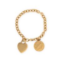 YELLOW GOLD CHARM BRACELET