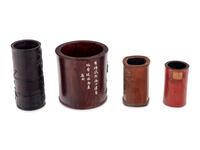 21 Chinese Lacquer and Wood Scholar's Objects
