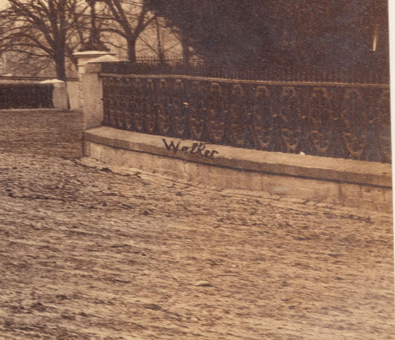 [THE WHITE HOUSE]. WALKER, Lewis Emery (1820-1880), photographer. Large format photograph of the White House. Washington, DC, 1864.