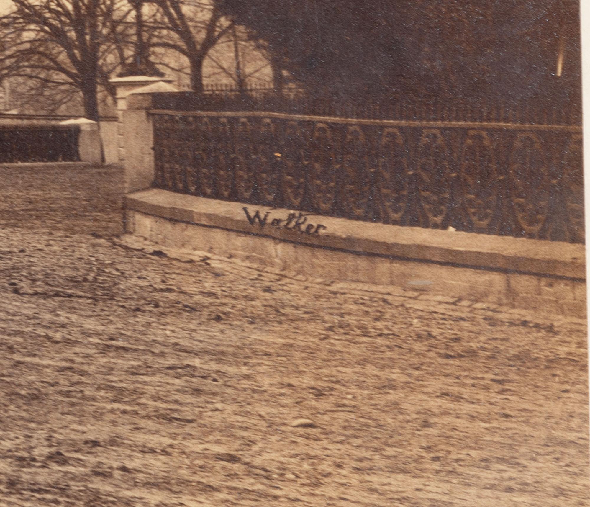 [THE WHITE HOUSE]. WALKER, Lewis Emery (1820-1880), photographer. Large format photograph of the White House. Washington, DC, 1864.