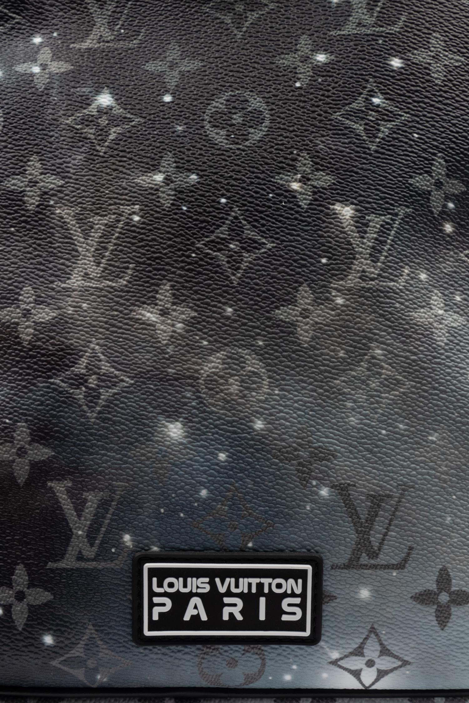Louis Vuitton Limited Edition Keepall Bandoulière 50 in Black Monogram Canvas with Galaxy Print, Virgil Abloh, Spring Summer 2019