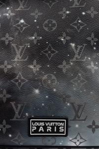Louis Vuitton Limited Edition Keepall Bandoulière 50 in Black Monogram Canvas with Galaxy Print, Virgil Abloh, Spring Summer 2019