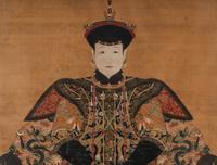 A Pair of Portraits of a Manchu Royal Prince and Princess