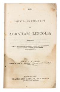 [LINCOLN - COMMEMORATION] - VICTOR, Orville James (1827-1910)