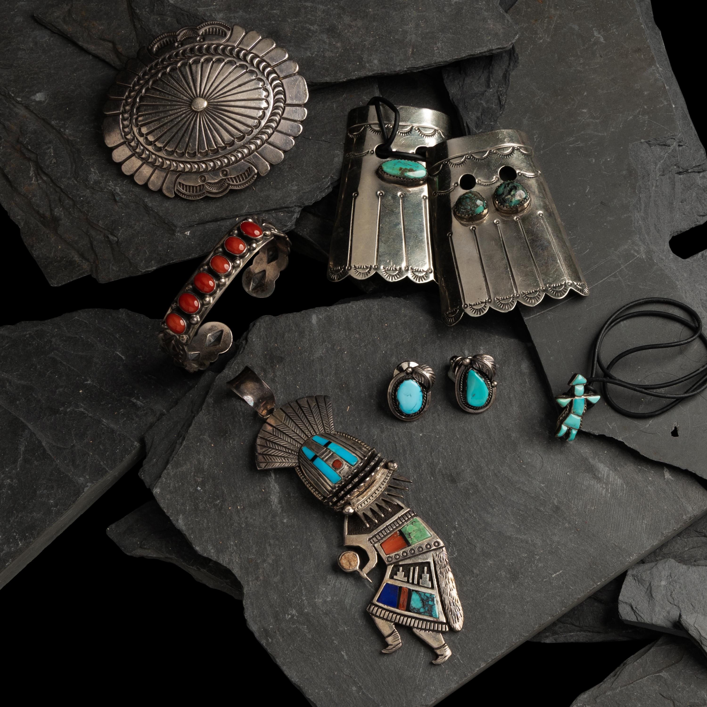 Assorted Navajo and Zuni Jewelry
