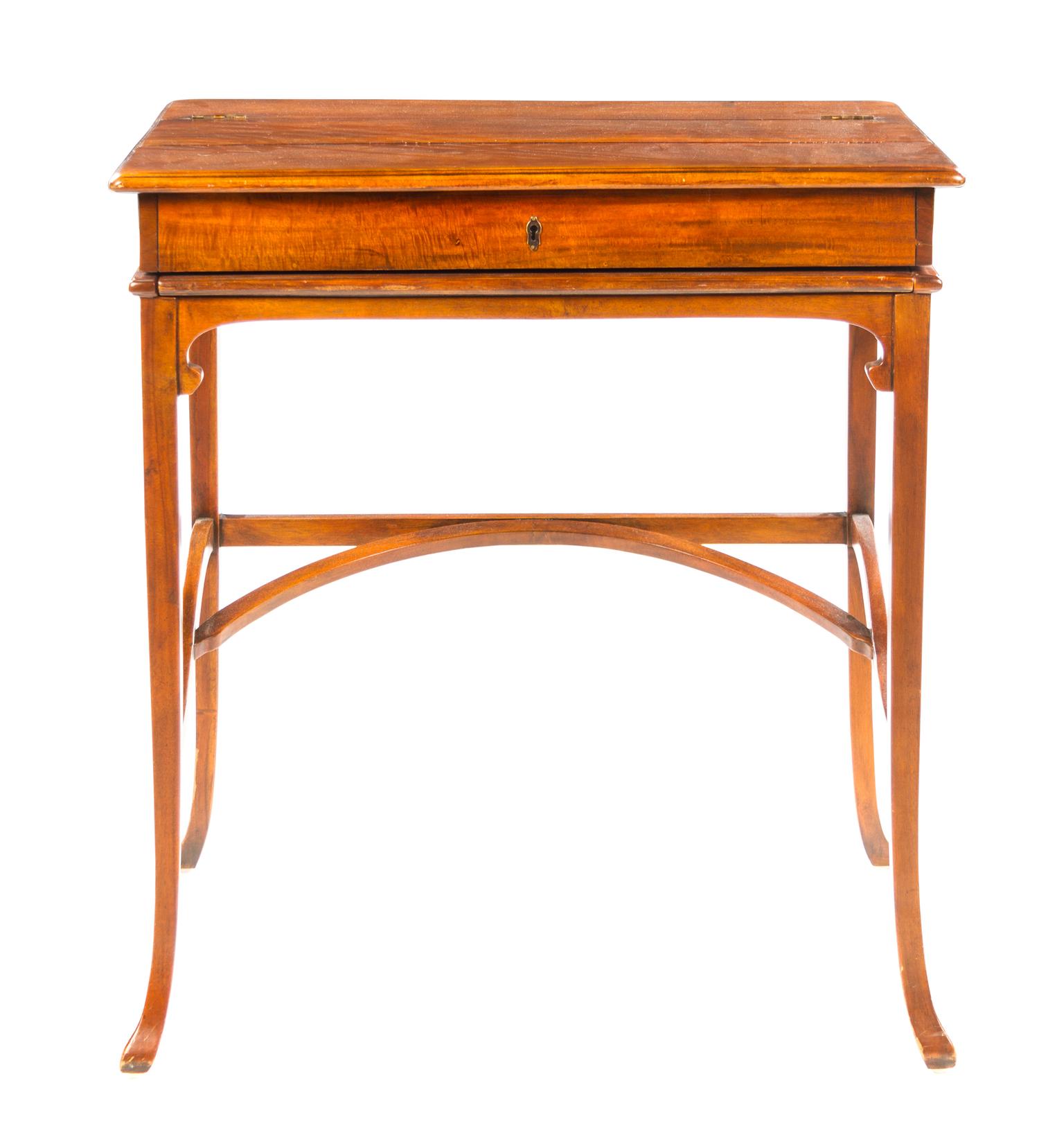 An English Mahogany Metamorphic Writing Table Height 31 x width 29 x depth 16 1/2 inches. — EARLY 20TH CENTURY
