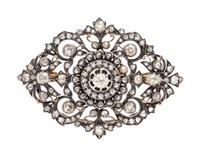 ANTIQUE, DIAMOND BROOCH