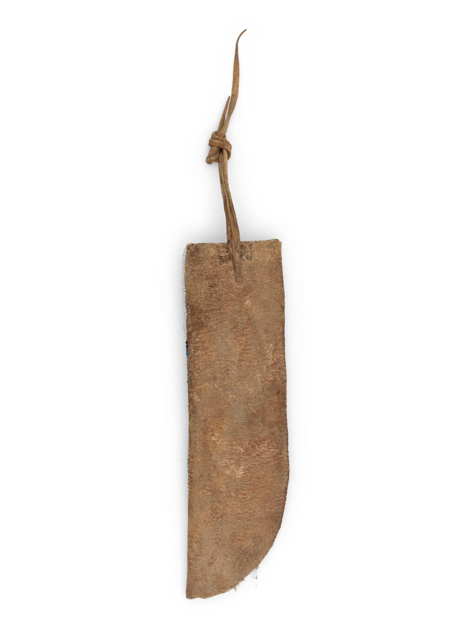 Sioux / Cheyenne Beaded Hide Knife Sheath