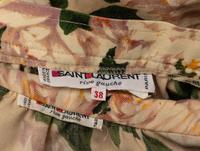 Saint Laurent Rive Gauche, Floral Print Skirt Ensemble