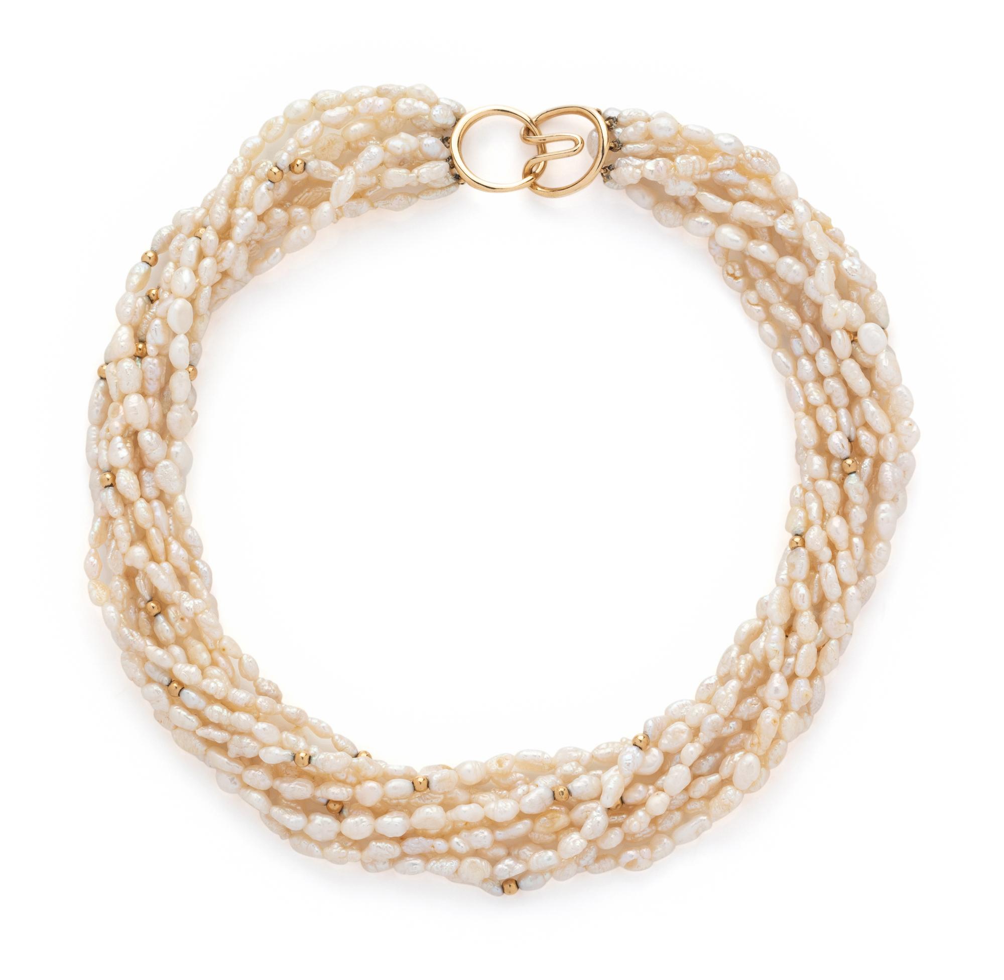 KESHI PEARL TORSADE NECKLACE