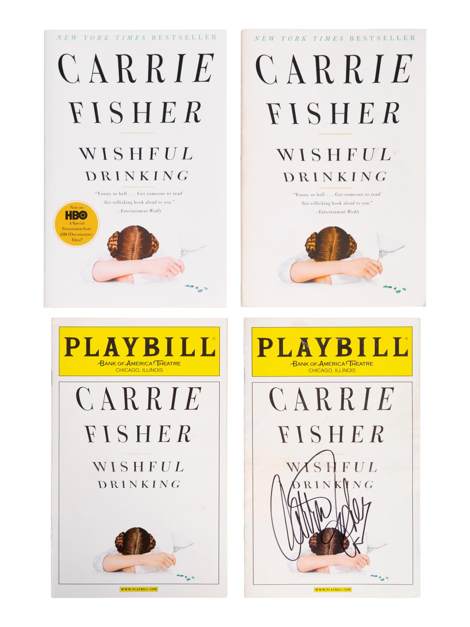 (Celebrity Books) FISHER, Carrie (1956-2016). Wishful Drinking . New York: Simon and Schuster: 2006.