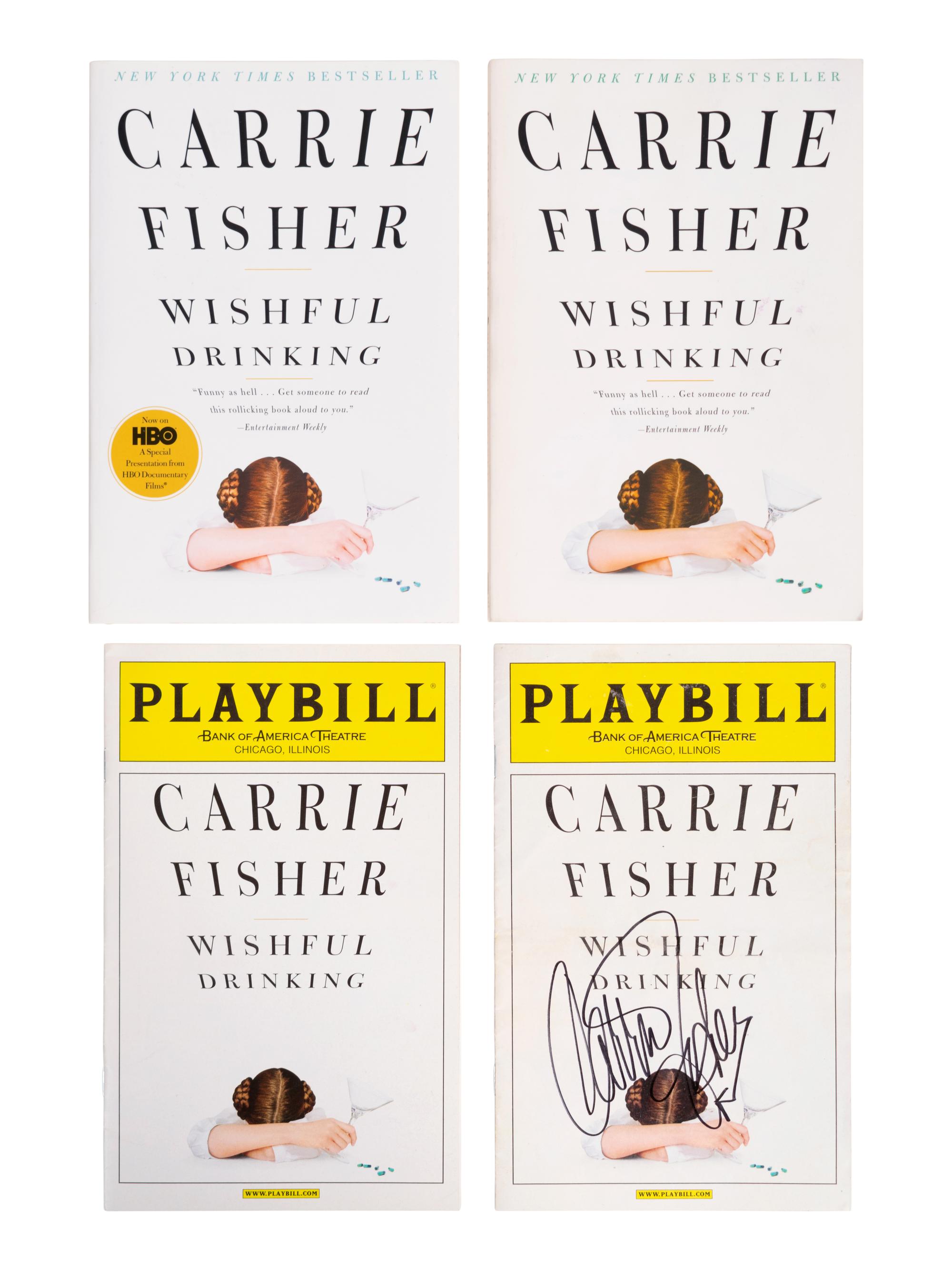 (Celebrity Books) FISHER, Carrie (1956-2016). Wishful Drinking . New York: Simon and Schuster: 2006.