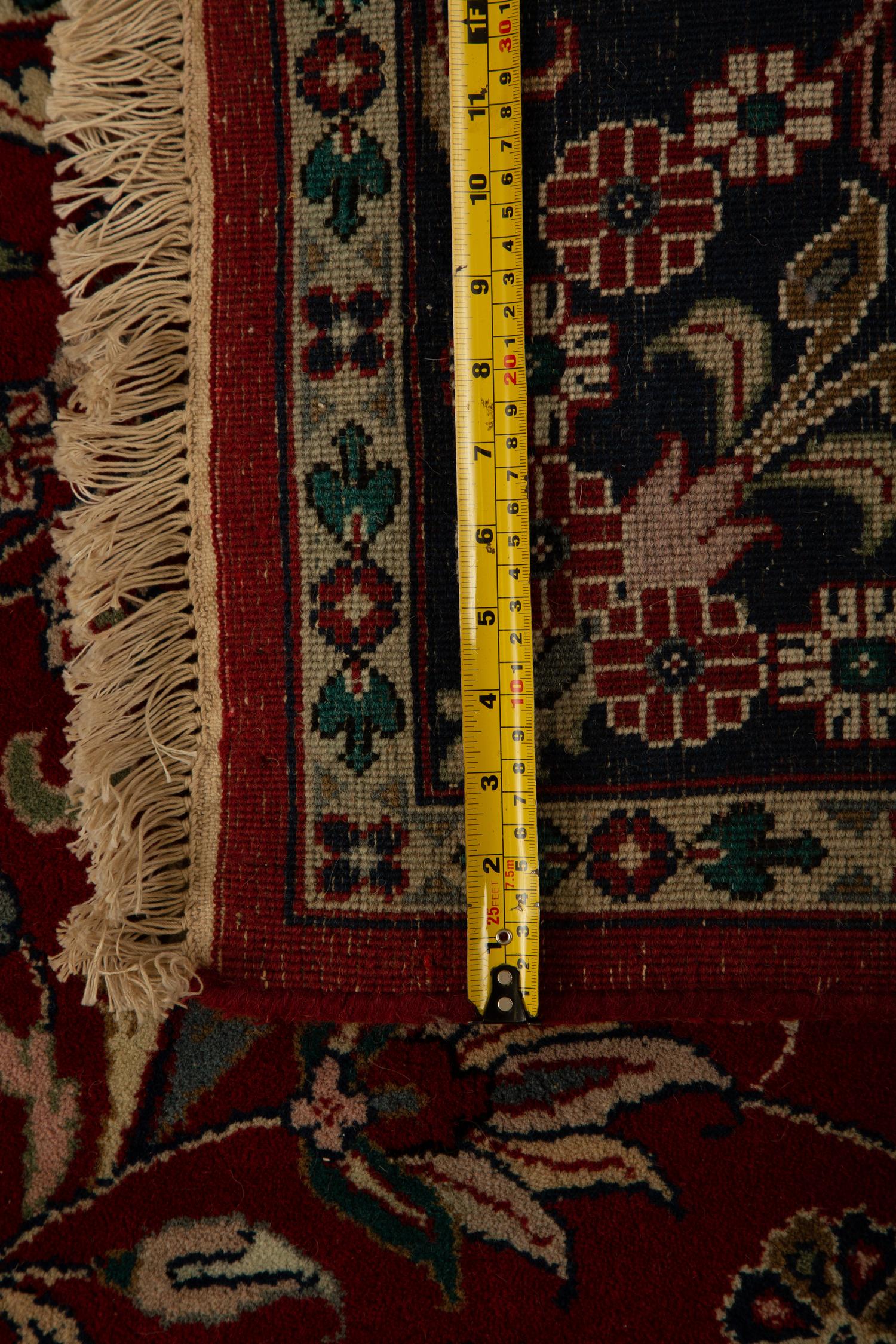 Three Matching Indian Persian Design Wool Gallery Carpets