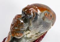 A Chinese Carved Jadeite Group of Fishes